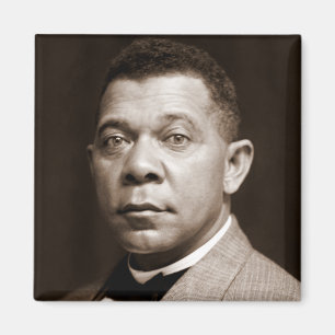 Svart historisk ikon: Booker T Washington, Porträt Magnet
