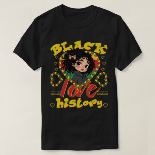 Svart historisk kärlek t shirt