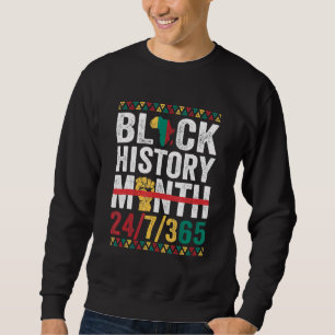 Svart historisk månad 247365 Afrikas kvinnor Manar Lång Ärmad Tröja