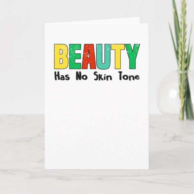 Svart historisk månad Africans Proud Equality Kort (Framsida)