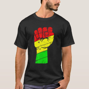 Svart historisk månad Fist-gåva Kvinnor Manar Kids T Shirt