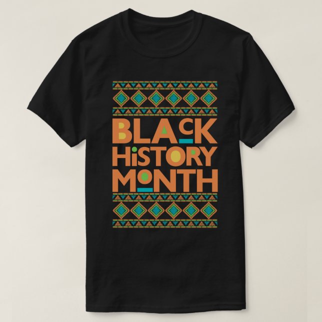 Svart historisk månad Melanin Manar Women Bruh Sis T Shirt (Design framsida)