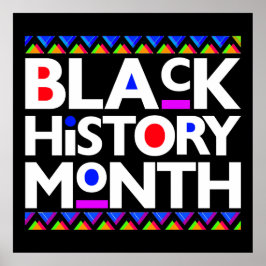 Svart historisk månad Melanin Manar Women Kids Poster