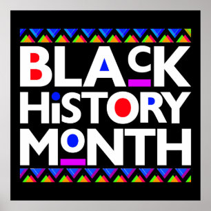 Svart historisk månad Melanin Manar Women Kids Poster