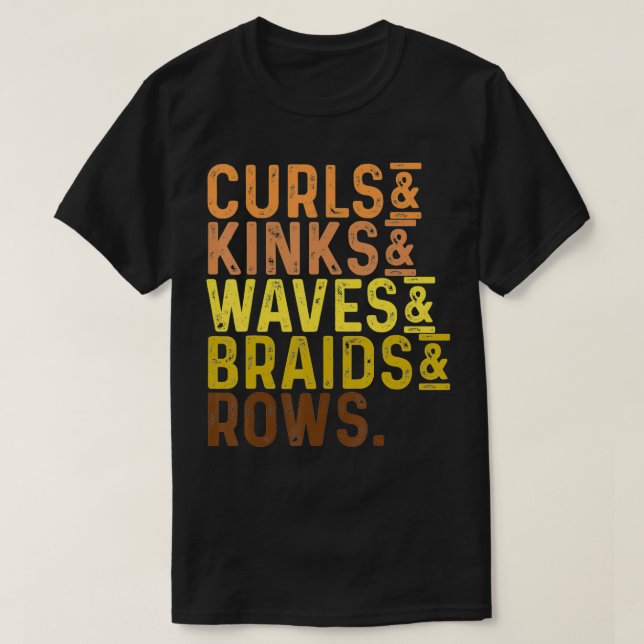 Svart historisk månadskurkar Kungar Vinkar Brai T Shirt (Design framsida)