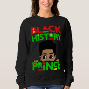 Svart historisk prins melanin pojke son bror brun t shirt
