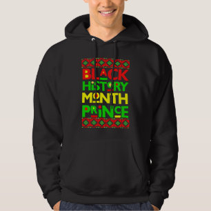 Svart historisk prins melanin pojke son Bruh Brun Hoodie