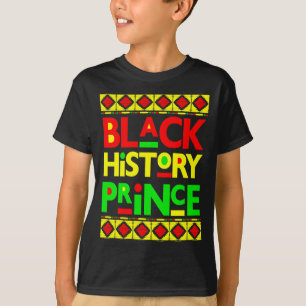 Svart historisk prins melanin pojke son Bruh Brun T Shirt