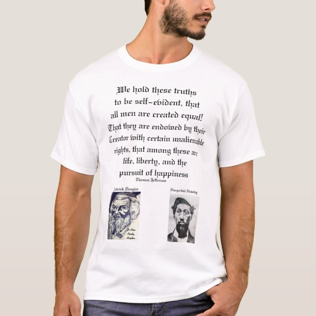SVART HISTORISKKVOT T SHIRT (Framsida)
