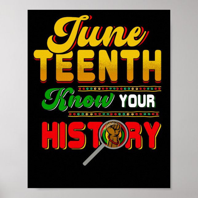 Svart historiskt Pride 1865 Poster (Framsidan)
