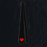 Svart hjärta för Tie W/Red Slips<br><div class="desc">Svart hjärta för Tie W/Red</div>