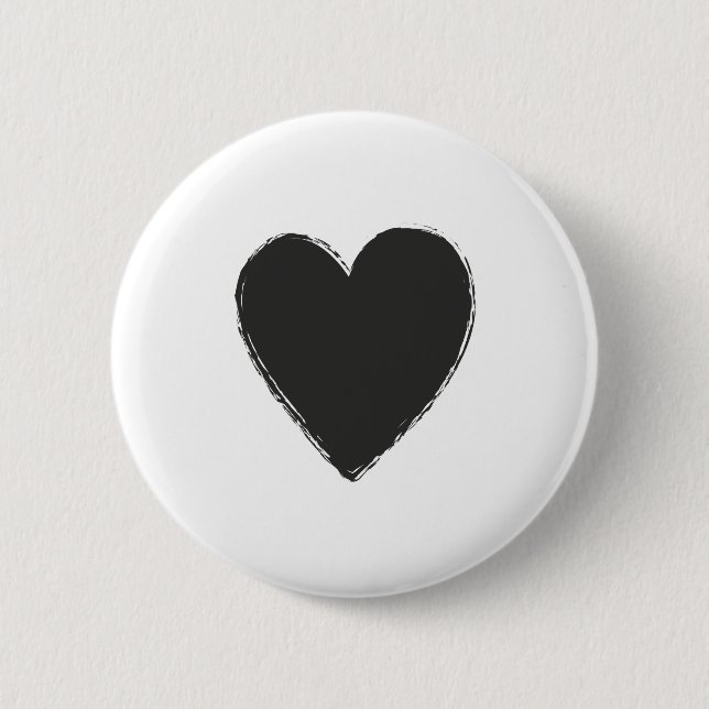 Svart hjärta knapp (Framsida)