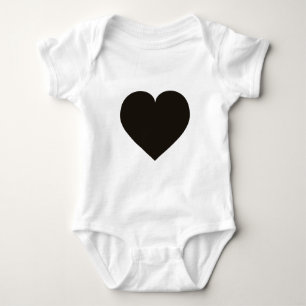 Svart hjärta t-shirt