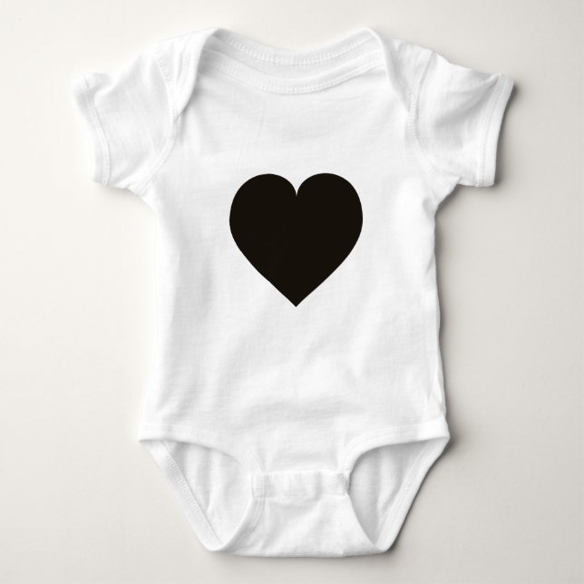 Svart hjärta t-shirt (Framsida)