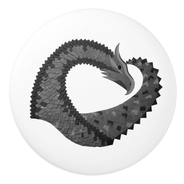 Svart hjärtdrake på vitt knopp (Framsidan)