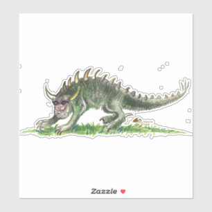 Svart Hodag gigantiska Rheinlander Wisconsin Klistermärken