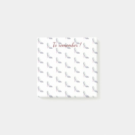 Svart högklackar Emoji Post-it Block