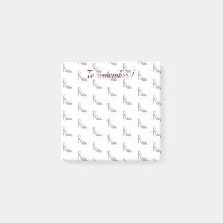 Svart högklackar Emoji Post-it Block