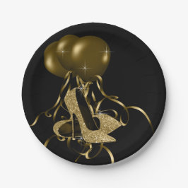 Svart högljudda skott i Glitter i Guld, kvinnoföde