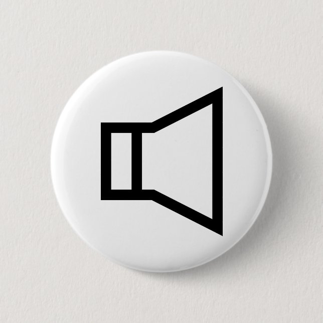 svart högtalaresymbol knapp (Framsida)