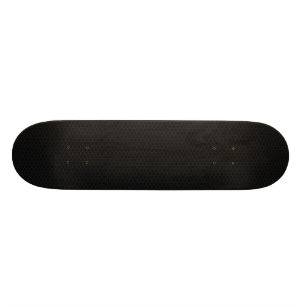 Svart honungskakasexhörningsmönster skateboard bräda 20,5 cm