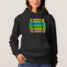 Svart hoodie sweater T-Shirt SO_DENNA_IS_HOW_BEING