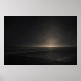 Svart horisontell yta — Aurema Poster