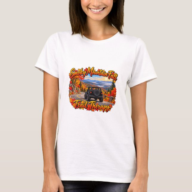 Svart Höststämning T-Shirt (Framsida)