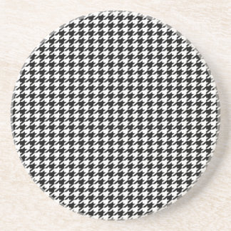 Svart Houndstooth Underlägg