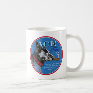 Svart hund kaffemugg