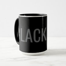 Svart Hund - Typografi Mugg