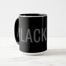 Svart Hund - Typografi Mugg