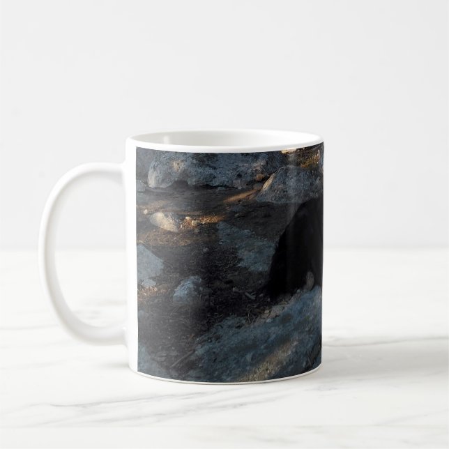Svart Hund vid Pine Camp Mugg (Vänster)