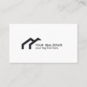 Svart husets logotyp i professionellen gods agent visitkort