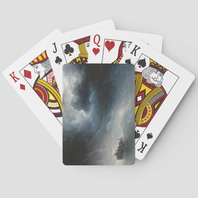 Svart i havet (av Ivan Aivazovsky) Casinokort (Baksidan)