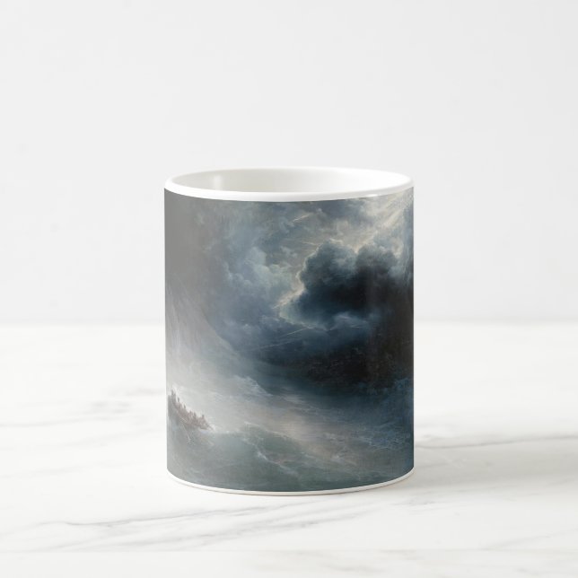 Svart i havet (av Ivan Aivazovsky) Kaffemugg (Center)
