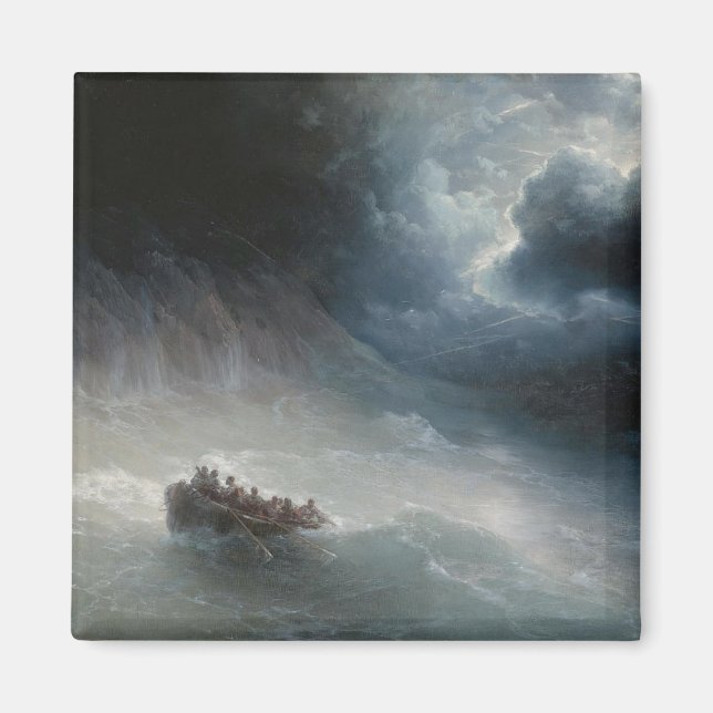 Svart i havet (av Ivan Aivazovsky) Magnet (Framsidan)