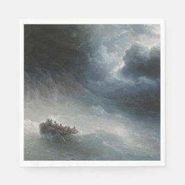 Svart i havet (av Ivan Aivazovsky) Pappersservett