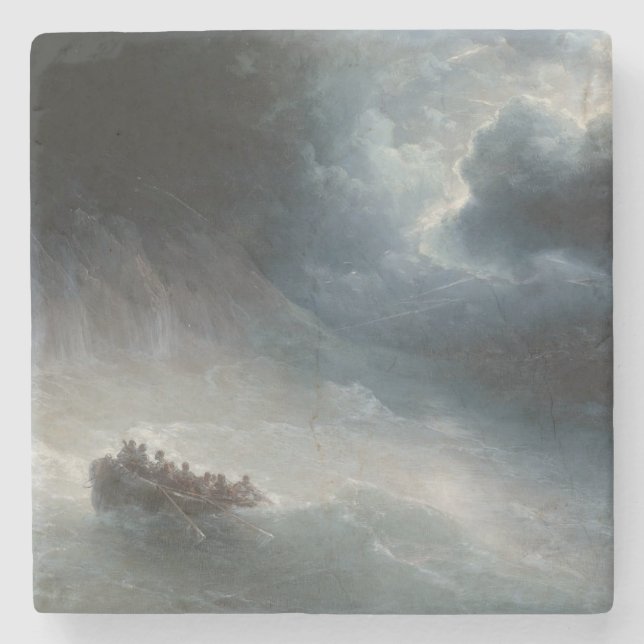 Svart i havet (av Ivan Aivazovsky) Stenunderlägg (Framsidan)
