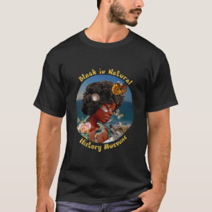 Svart i Natura-historiens museer T-shirt