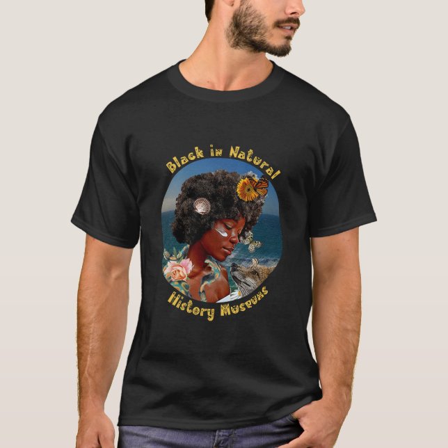 Svart i Natura-historiens museer T-shirt (Framsida)