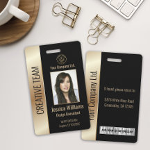 Svart ID för personlig Corporate Employee