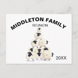 Svart inbjudan till Family Reunion Samating Roligt