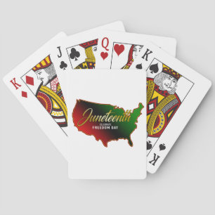 Svart Independence day Casinokort