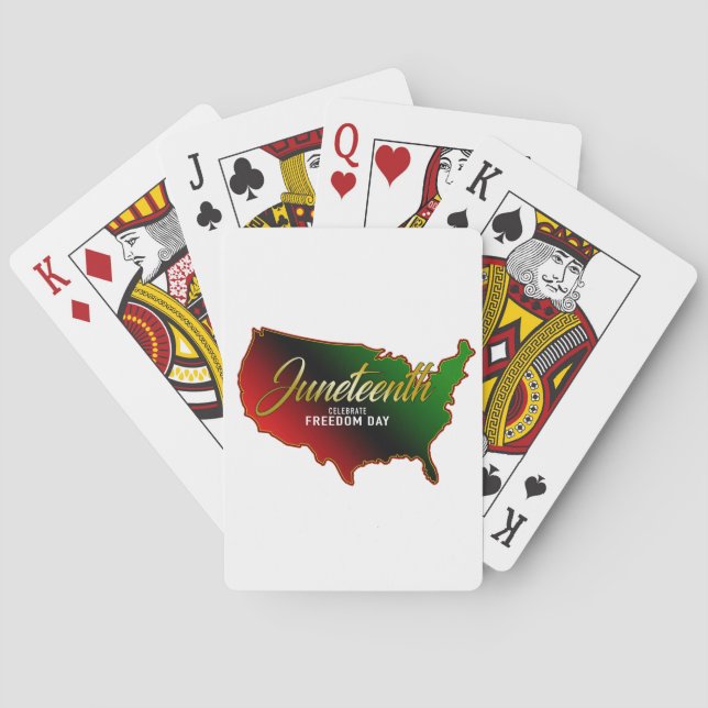 Svart Independence day Casinokort (Baksidan)