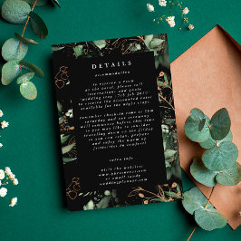 Svart information om Premium Botanical Eucalyptus  Tilläggskort