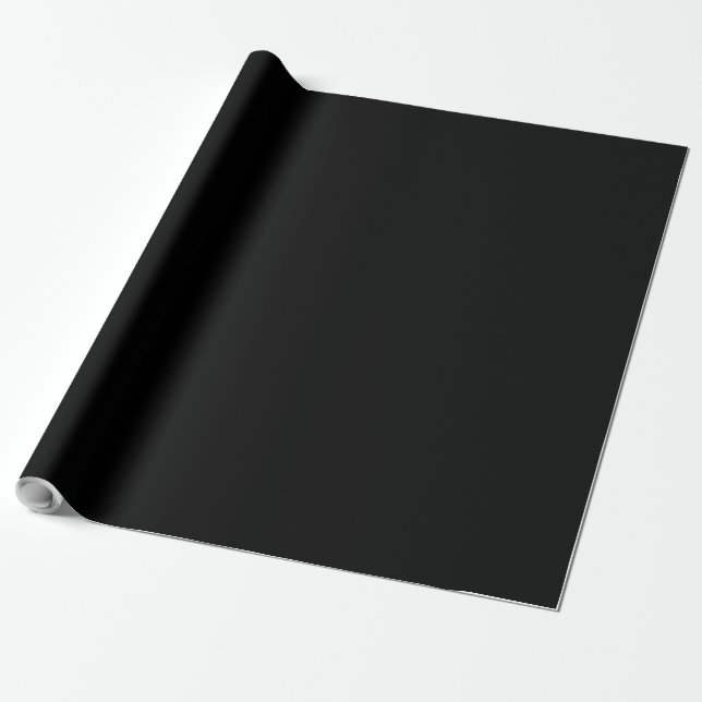 Svart inslagspapper presentpapper (Utrullad)