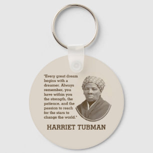 Svart inspirationshistorik månad HARRIET TUBMAN Nyckelring