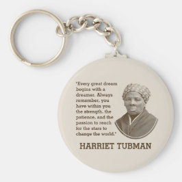 Svart inspirationshistorik månad HARRIET TUBMAN Nyckelring