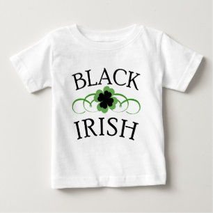 SVART IRLÄNDARE med den svart shamrocken Tröja